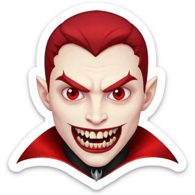 red men Vampire sticker