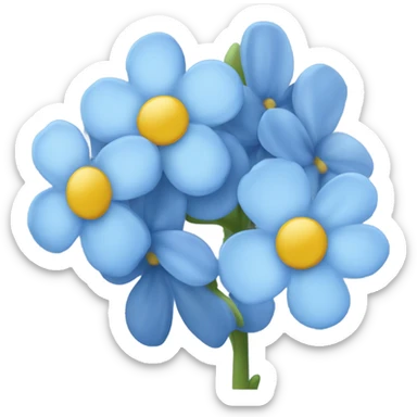 Forget-me-nots sticker