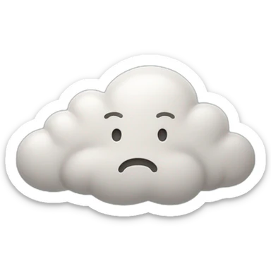 Quelqu’un en colère avec un nuage au dessus de la tete sticker