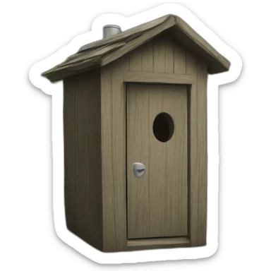 outhouse sticker