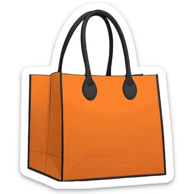 Ulta shopping bag that is orange no frog sticker