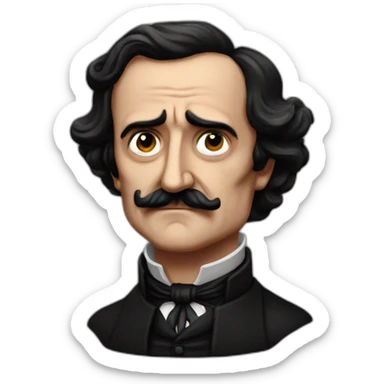 Edgar Allan Poe sticker