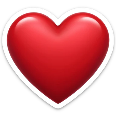 Dark crimson color heart sticker