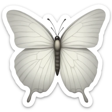 White Butterfly sticker