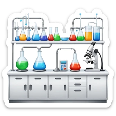 science lab sticker