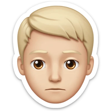 head turned and looking to the side with judgement sticker