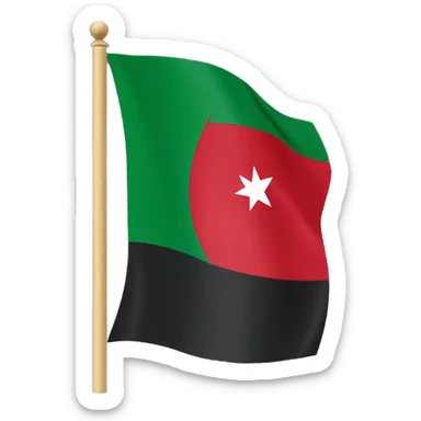 Afghanistan Pakistan flag sticker