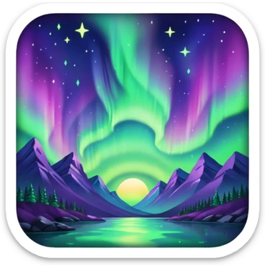 only northern light sticker