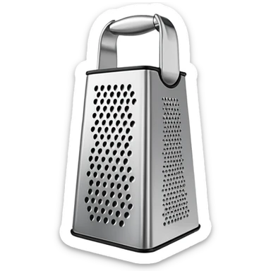 Cheese grater sticker