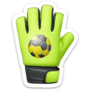 Les gants de foot sticker