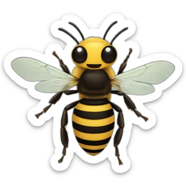 rad bee sticker
