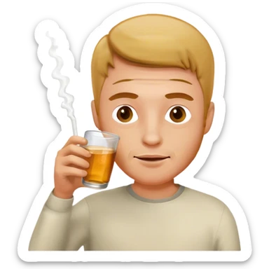 men drink miel sticker