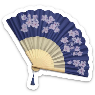 hand fan sticker