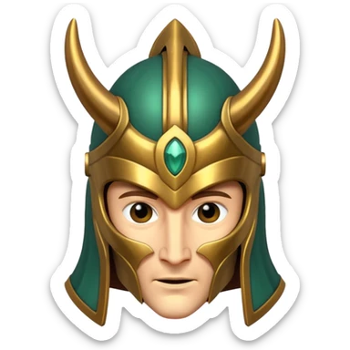 only horn of helmet of loki  sticker