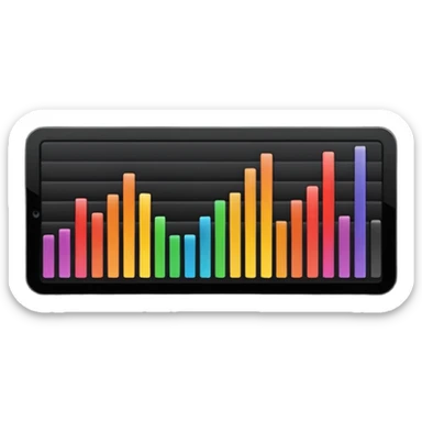 full black audio spectrum, the spectrum is black sticker