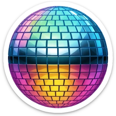 disco ball emoji iphone sticker