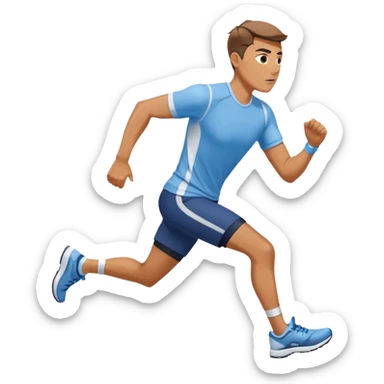 Man running after hyundai ionic sticker