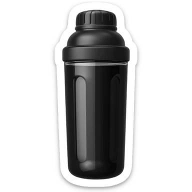 I want a blacke shaker of juice for gym sticker