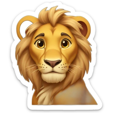 simba from the lion king sticker