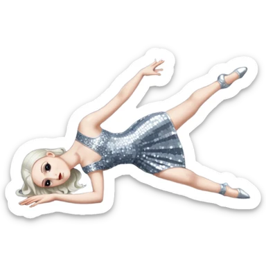 Dancer dead on stage  sticker