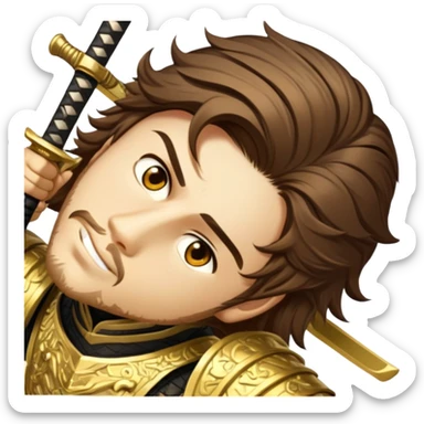 Golden Samurai sticker