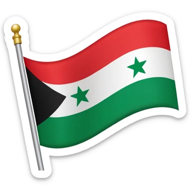 ba'athist syria flag sticker