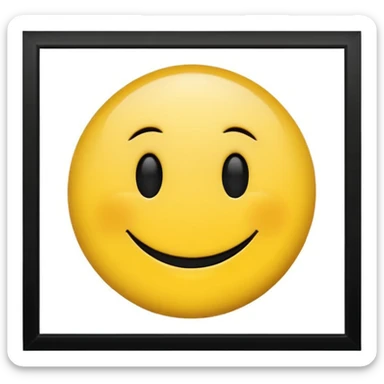 Lost média emojis joyeux noir sticker