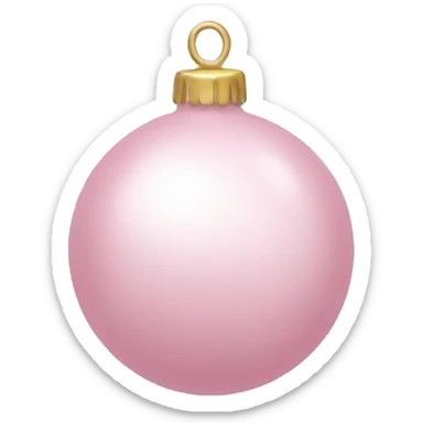 Light pink ornaments sticker