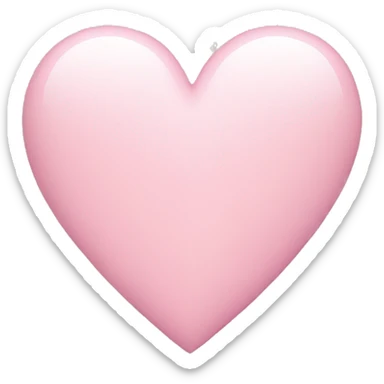 Light pink heart sticker