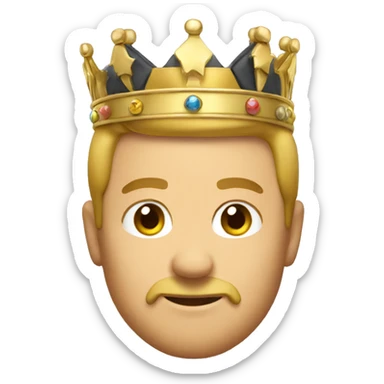 emoji king sticker