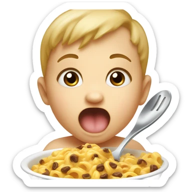 Hungry baby  sticker