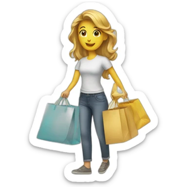 shopping sticker