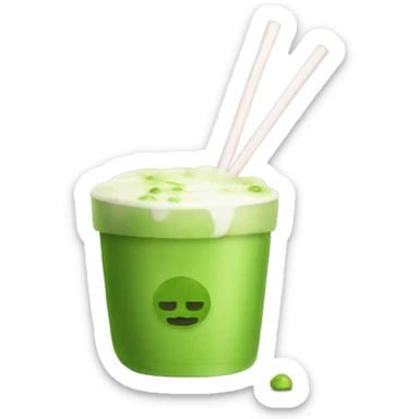 Matcha drink sticker