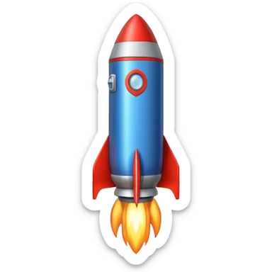 rocket booster sticker