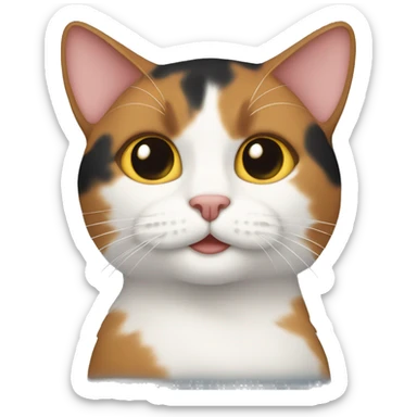 twemoji calico cat sticker