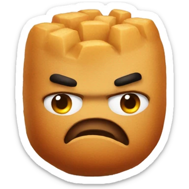 Angry Tater tot  sticker