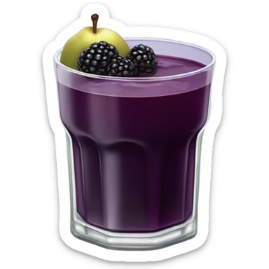 Blackberry pear juice sticker