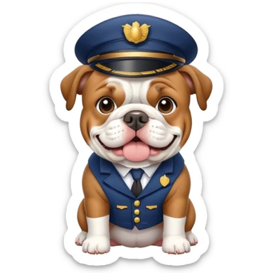 bulldog ingles postman sticker