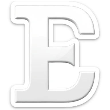 i want p logo whit started e sticker