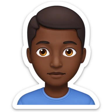 A real dark person sticker