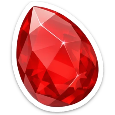 Emoji de una piedra rubí sticker