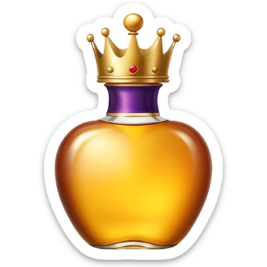 Crown Royal Golden Apple fat bottle, single bottle sticker