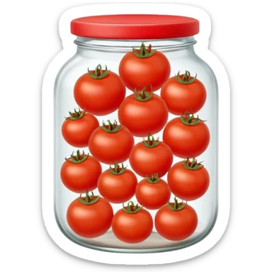 Jar of tomatos sticker