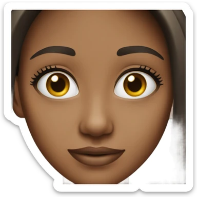 a beautiful girl with a clean face sticker