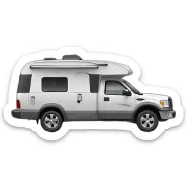 Camping car gray sticker