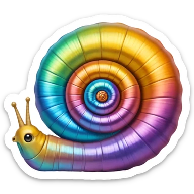 concha de caracol perlada sticker