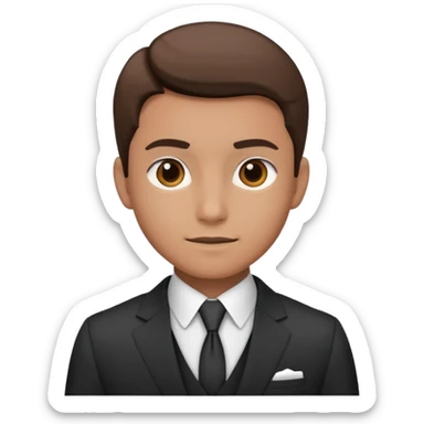 a liittle tired and frustrated entepreneur (only his face). with suit and only a little bit emotional face. young entepreneurs with various suits, but in classic colours. various hair. one person per one emoji. give me a few options. not so tired, more like normal face. not too irritated. sticker