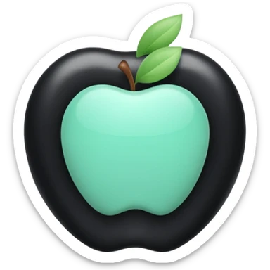 3D technical icon representing Administrative Responsibility with black and mint green (#B5F4D3) colors, accountability framework, compliance, apple emoji style sticker