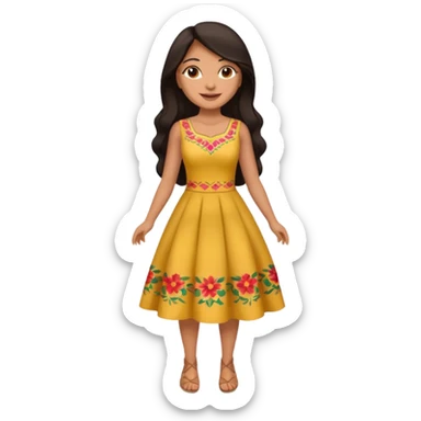 latina baddie, latina woman with great thick body, pretty, full body sticker