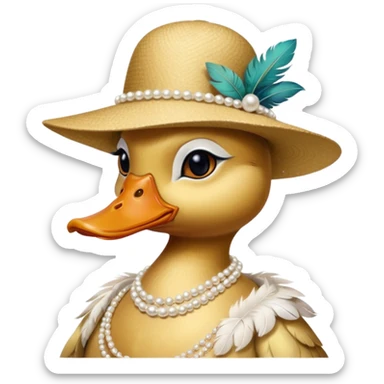 socialite duck sticker